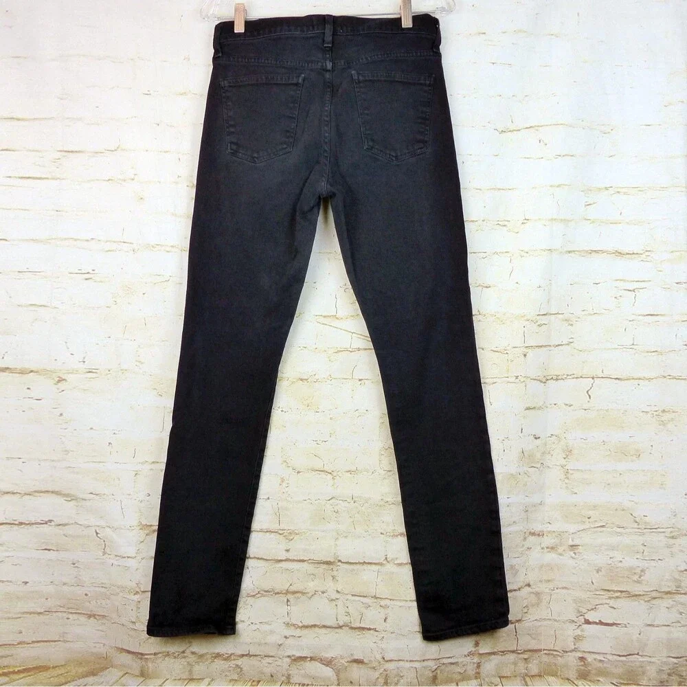 AGOLDE Jeans Mens 30x30.5 Black Distressed Ripped Skinny A606-2071 Punk Grunge